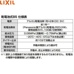 画像3: SF-NAB454SYXN リクシル LIXIL/INAX キッチン用タッチレス水栓 ナビッシュ シンプルタイプ 乾電池式B5タイプ 寒冷地仕様  送料無料