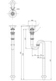 画像2: 【送料無料】TOTO　排水金具32MM・SトラップT6SMR (2)