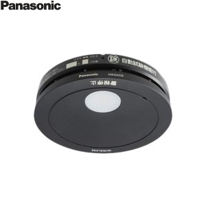 画像1: SHK42422B パナソニック Panasonic 住宅用火災警報器 けむり当番 電池式 ワイヤレス連動型 露出型 薄型 光電式2種 子器 ブラック  送料無料