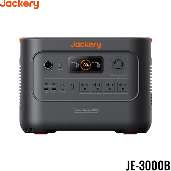 画像1: JE-3000B ジャクリー Jackery ポータブル電源 3000 リン酸鉄リチウムイオン電池 3072Wh 定格3000W 瞬間最大6000W 送料無料 (1)