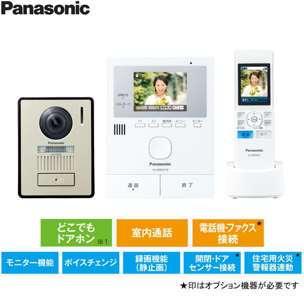 VL-SWE210KLA パナソニック PANASONIC ワイヤレスモニター付テレビドアホン 1-2タイプ 送料無料  住設の専門ショップ・ハイカラン屋